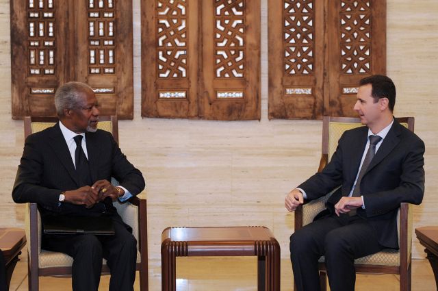 «Δύσκολη η συμφωνία για τέλος της αιματοχυσίας» στη Συρία, παραδέχεται ο Κόφι Ανάν